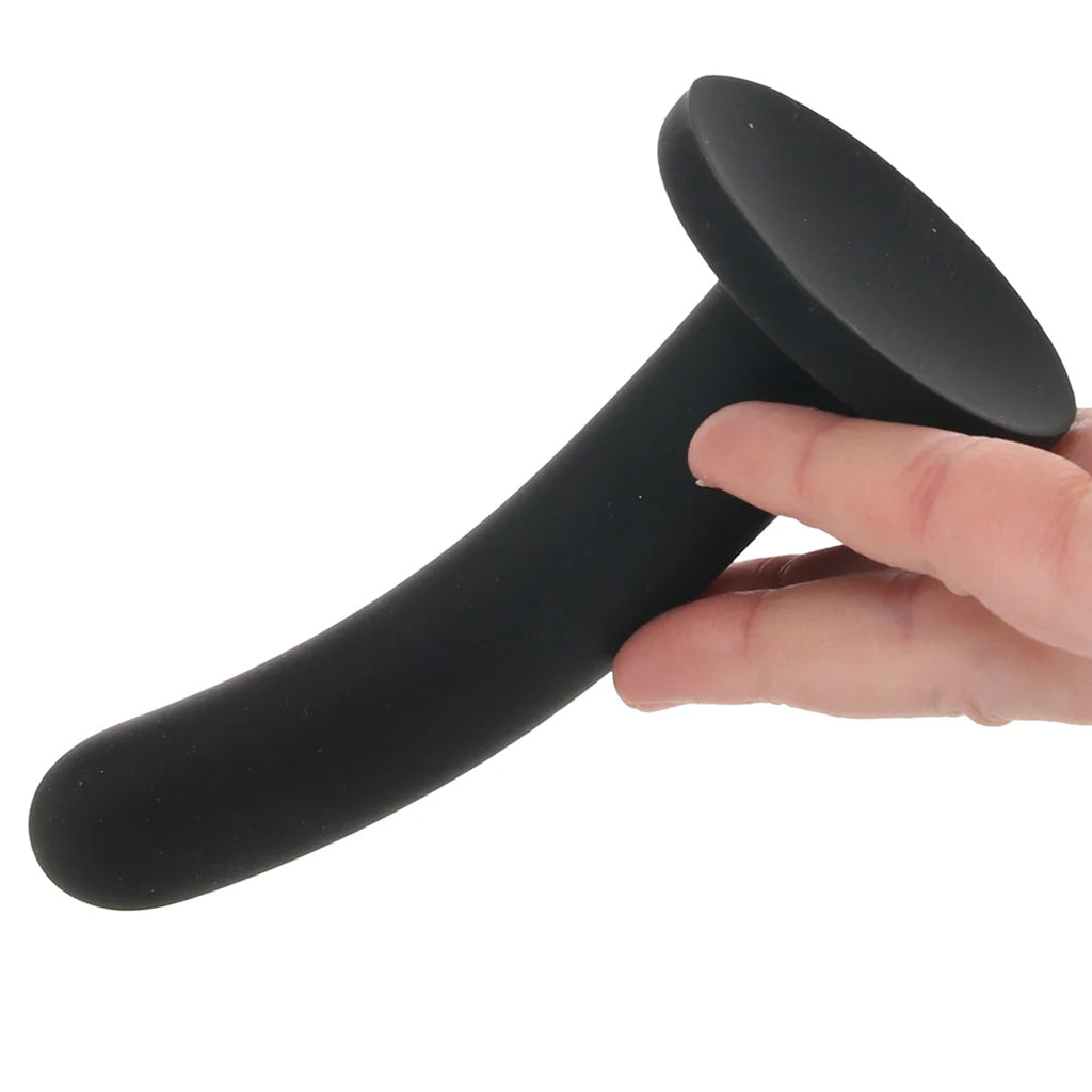 PinkCherry Premium 6 Inch Black Silicone Slim Anal Dildo Dildo Sex Toys > Anal Dildos