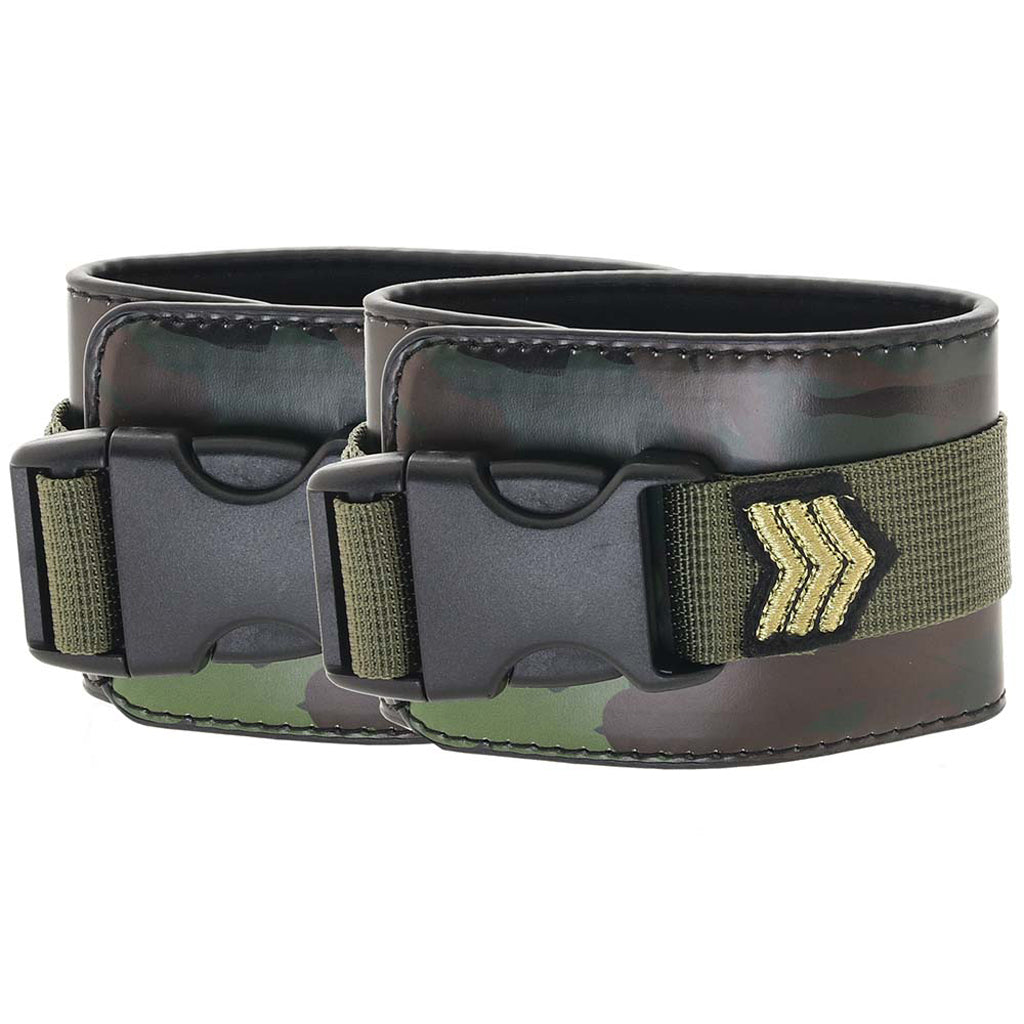 Ouch! Army Themed Wrist Cuffs Bondage and Fetish > Wrist and Ankle Cuffs