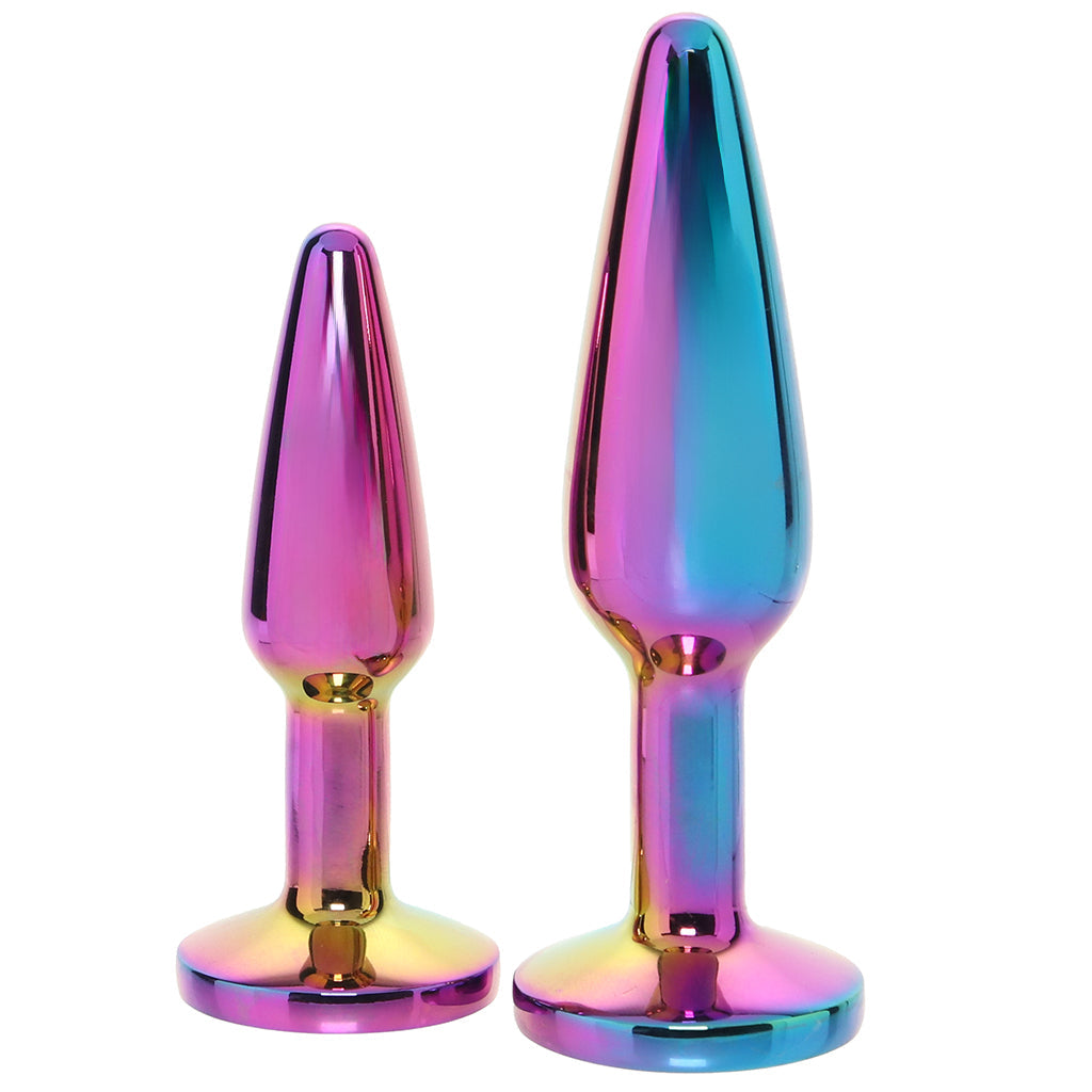 Rear Assets 2 Piece Butt Plug Kit in Multicolour Anal Sex Toys > Butt Plugs
