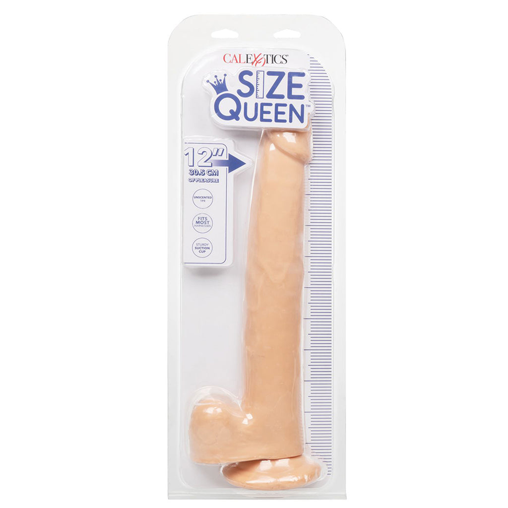 Size Queen 12 Inch Dildo in Ivory Dildo Sex Toys > Realistic Dildos