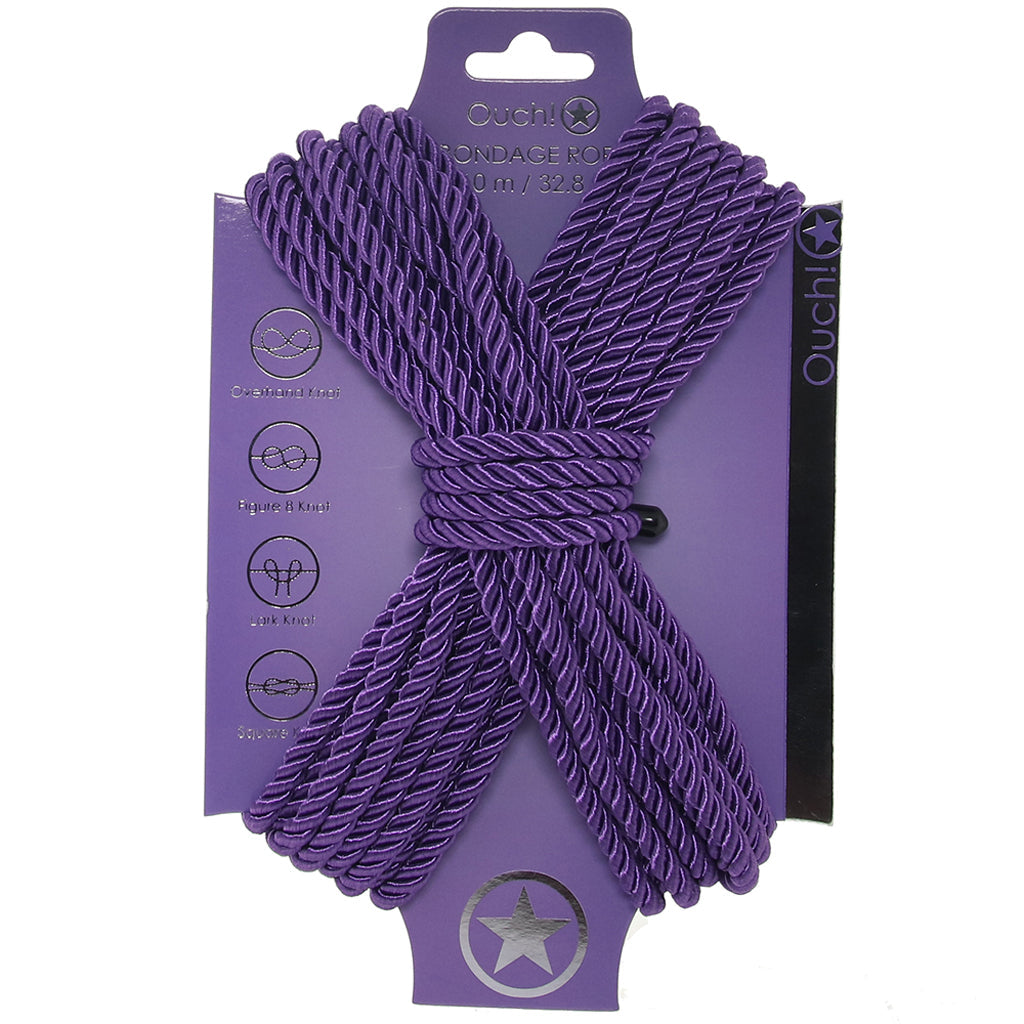 Ouch! 32.8'/10m Bondage Rope in Purple Bondage and Fetish > Restraints