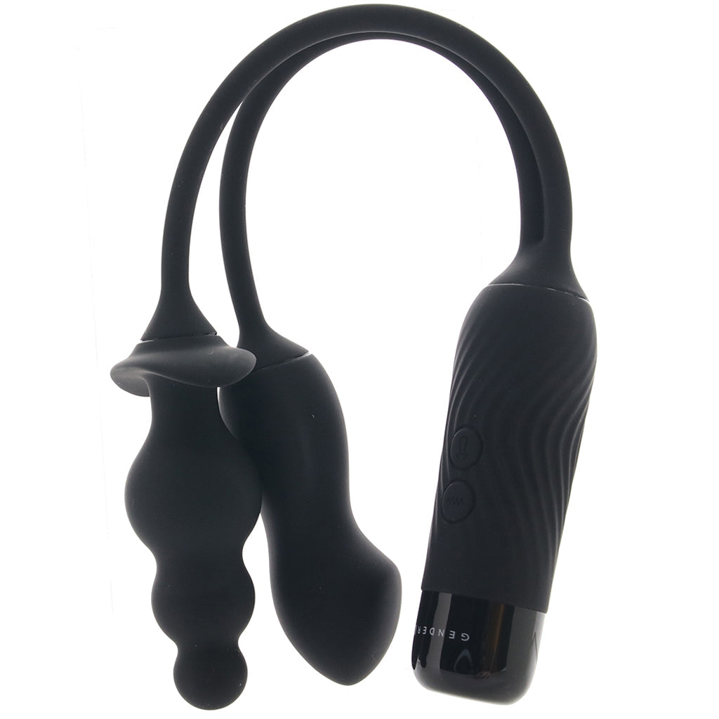 Gender X Double My Pleasure Egg and Plug Vibe Vibrators > Bullet and Egg Vibrators