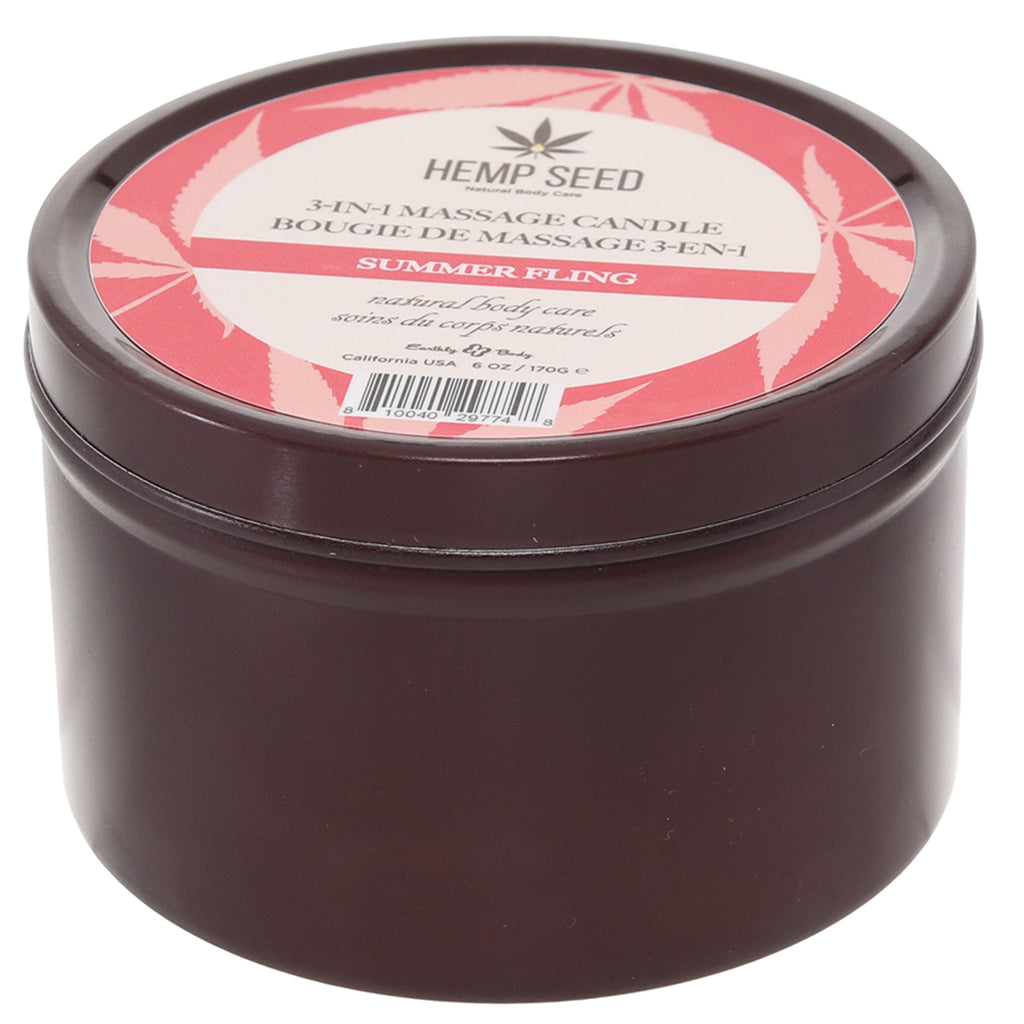 3-in-1 Massage Candle 6oz/170g in Summer Fling Lubes and Lotions > Erotic Massage Oils