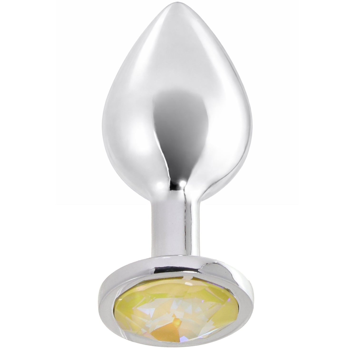 Rear Assets Medium Yellow Gem Plug Anal Sex Toys > Butt Plugs