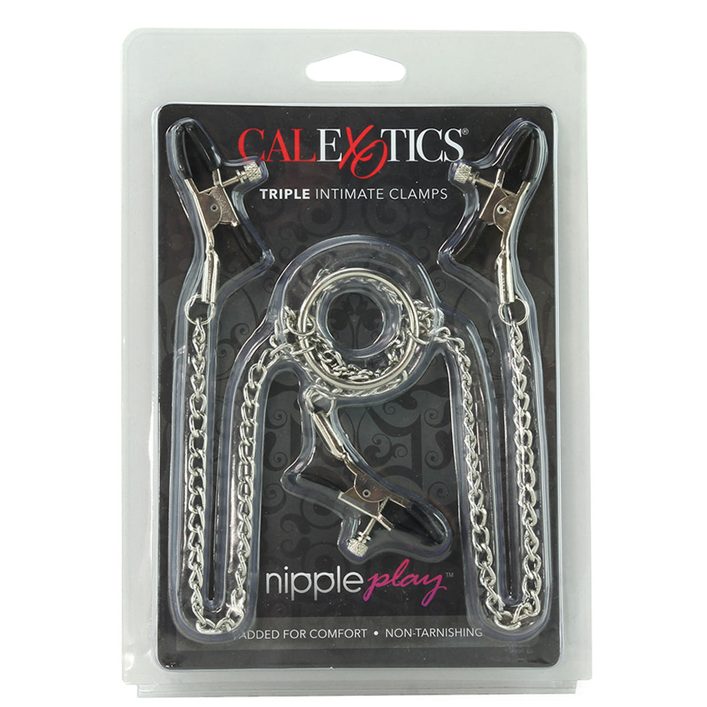 nipple play Triple Intimate Clamps in Silver Bondage and Fetish > Nipple Stimulators & Clamps
