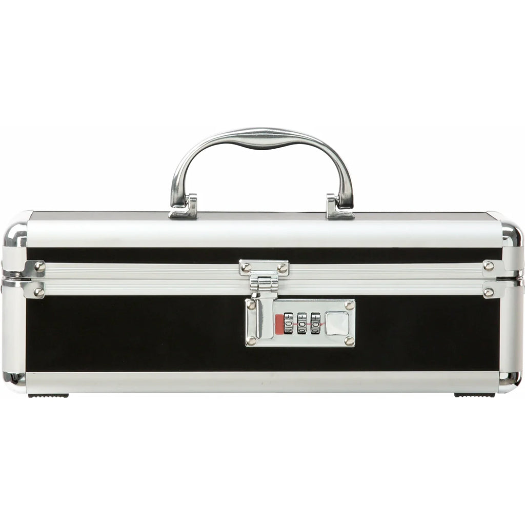 Simple and True Lockable Small Vibrator Case in Black Toy Storage