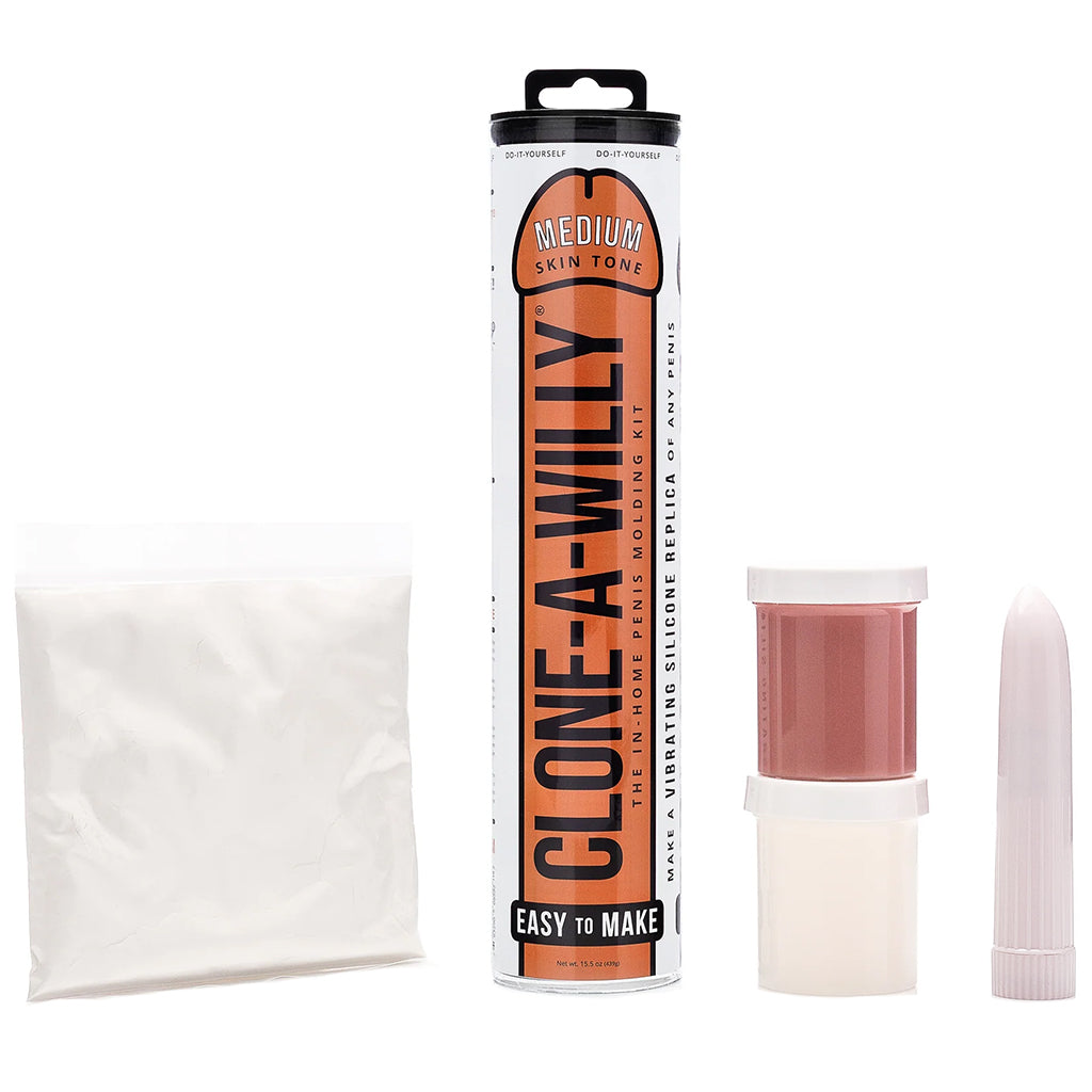 Clone-A-Willy Vibrator Kit in Medium Skin Tone Dildo Sex Toys > Realistic Dildos