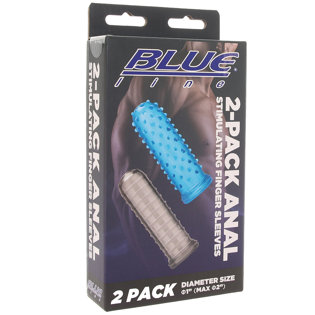 Blue Line 2-Pack Anal Finger Sleeves Anal Sex Toys > Anal Starter Toys