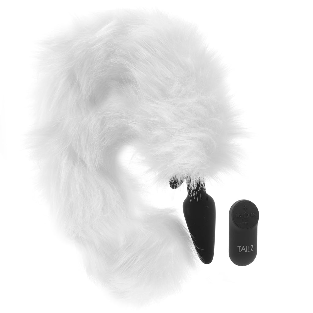Tailz White Fox Remote Vibrating Anal Plug Anal Sex Toys > Butt Plugs