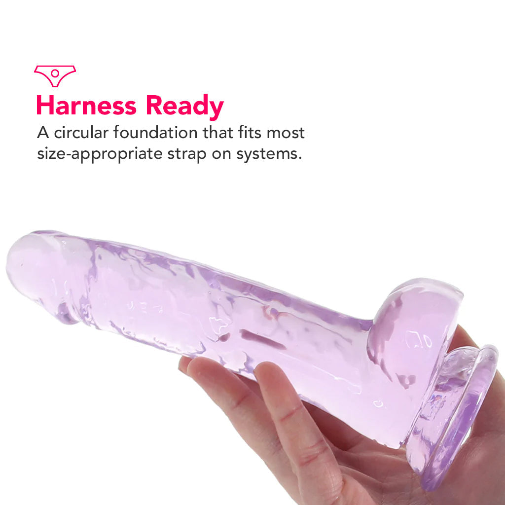 Naturally Yours 7 Inch Crystalline Dildo in Amethyst Dildo Sex Toys > Realistic Dildos