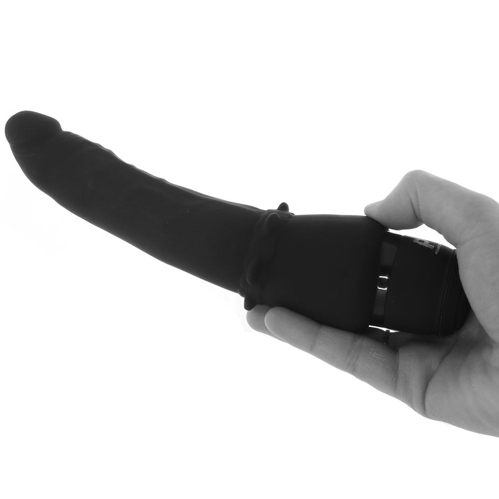 Power Cock 7 Inch Slim Realistic Vibe in Black Vibrators > Realistic Vibrator Dildos