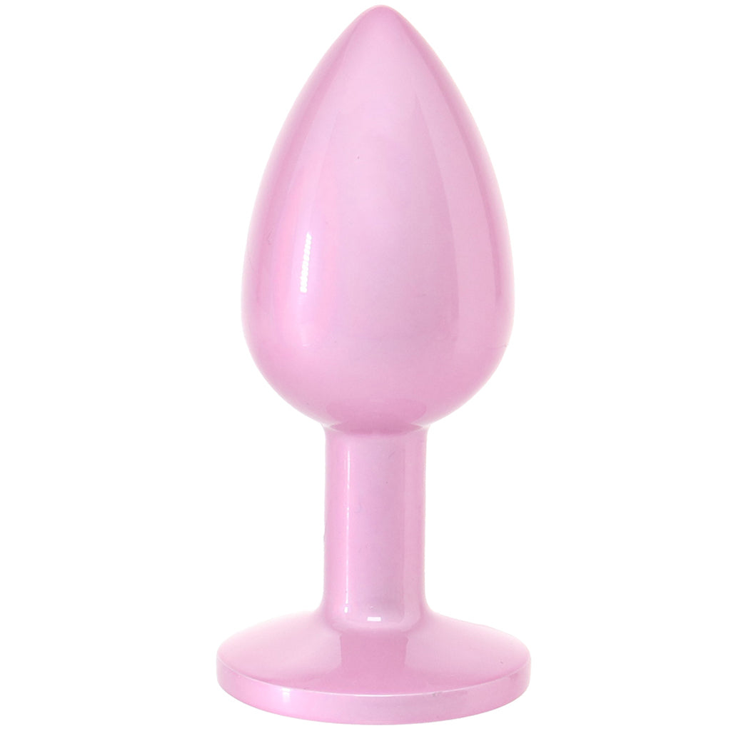Rear Assets Pink Metal Butt Plug in Small Anal Sex Toys > Butt Plugs