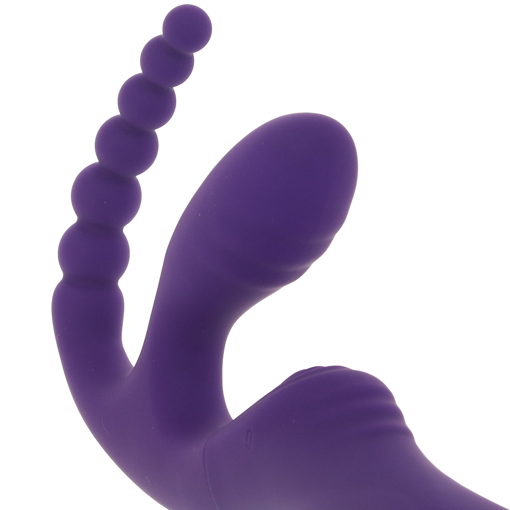 Playboy Hug It Out Strapless Strap-on Vibe Vibrators > Strap-On & Wearable
