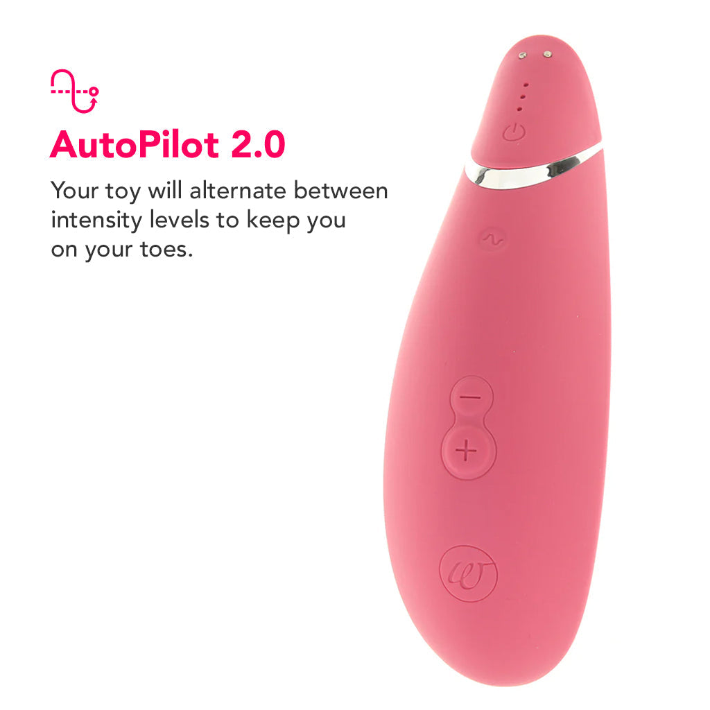 Womanizer Premium 2 Pleasure Air Stimulator in Raspberry Vibrators > Clitoral Stimulators
