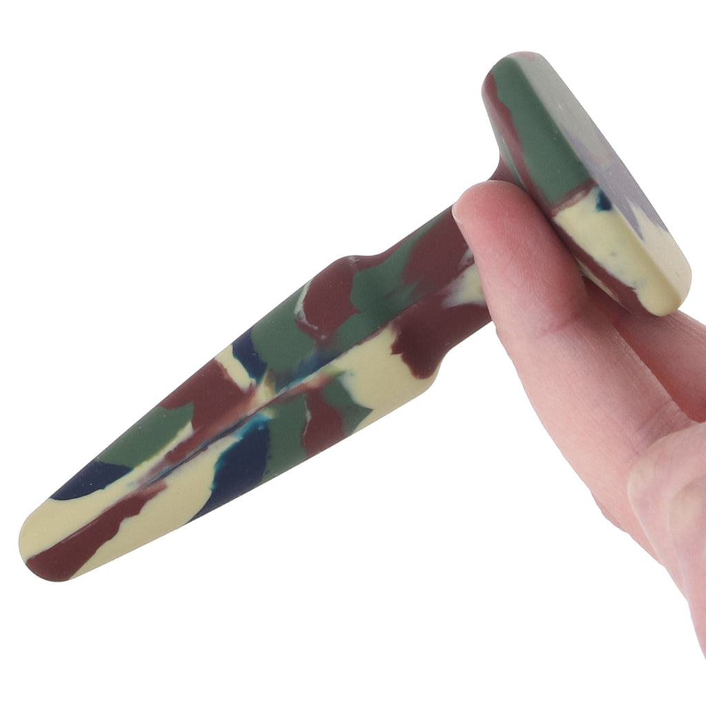 A-Play Groovy 4 Inch Anal Plug in Camo Anal Sex Toys > Butt Plugs