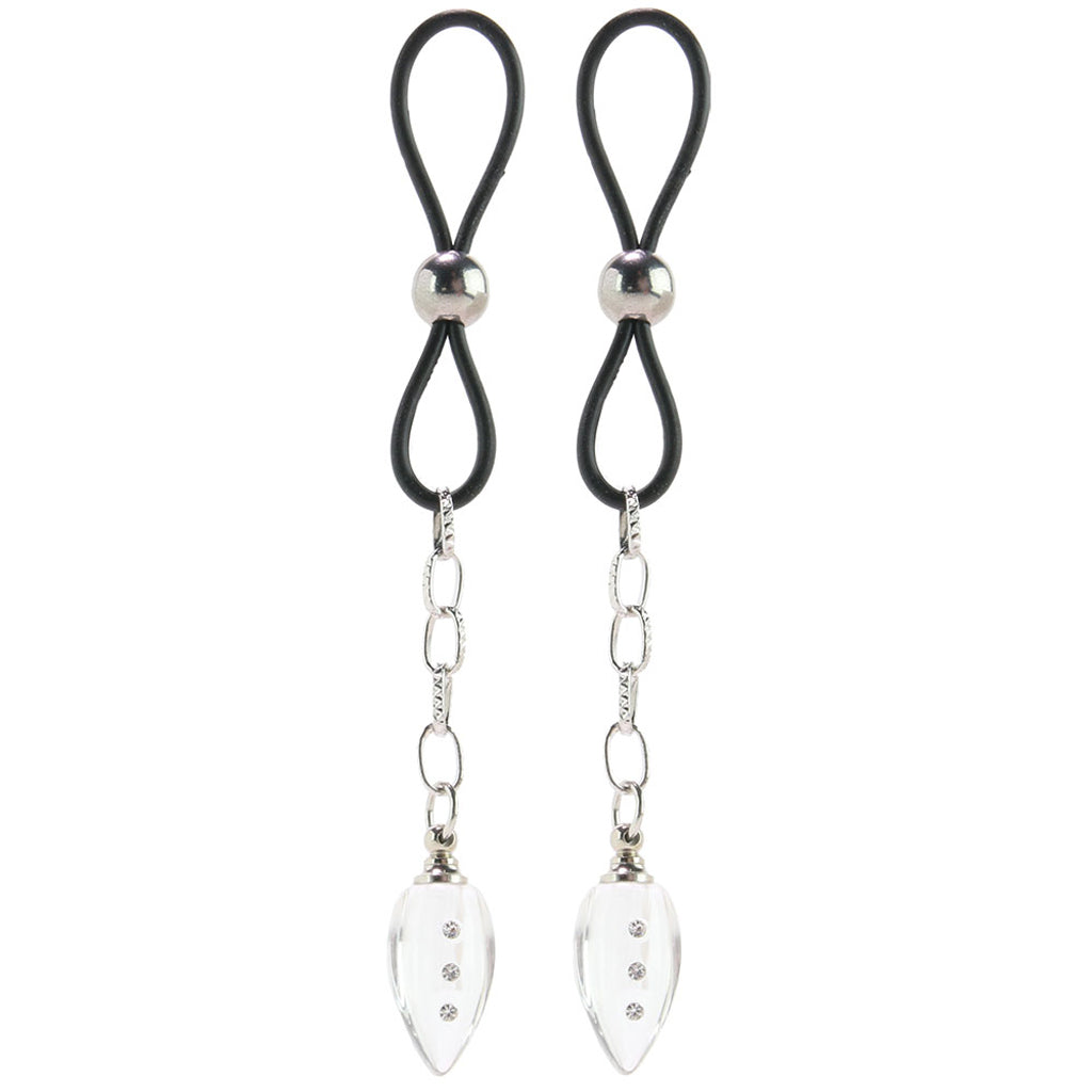 nipple play Crystal Teardrop Non-Piercing Nipple Jewelry Bondage and Fetish > Nipple Stimulators & Clamps