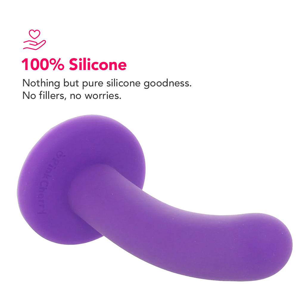 PinkCherry Premium 6 Inch Purple Silicone Slim Anal Dildo Dildo Sex Toys > Anal Dildos