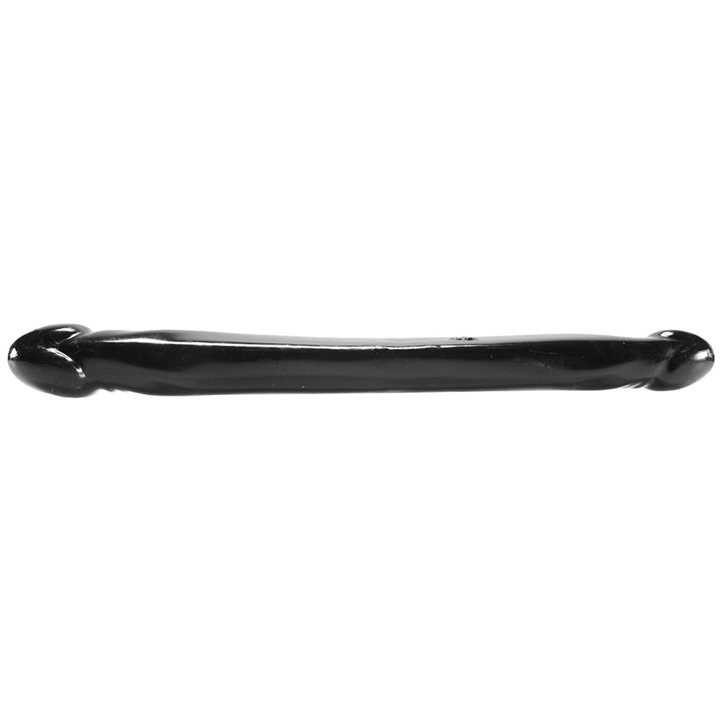 Smooth Double Header 18 Inch Dildo in Black Dildo Sex Toys > Double Ended Dildos