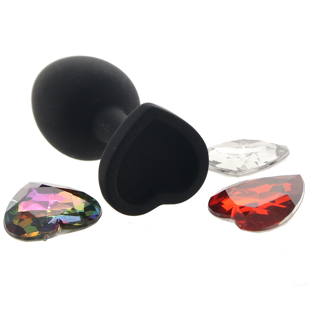 Glams Xchange Heart Gem Butt Plug in Small Anal Sex Toys > Butt Plugs