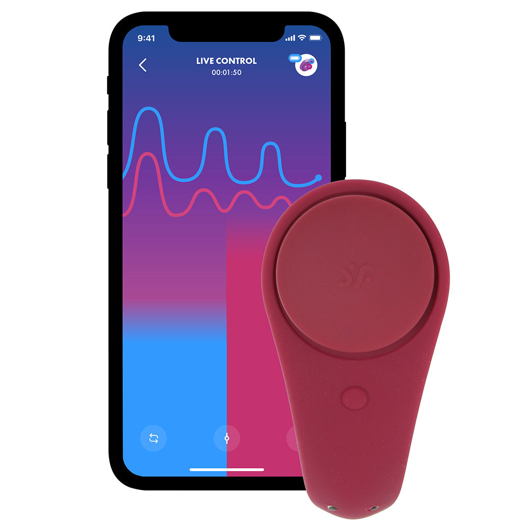 Satisfyer Sexy Secret Panty Vibe in Merlot Vibrators > Wearable & Panty Vibrators