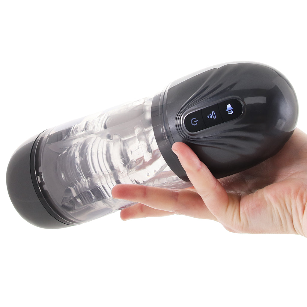 Pumped SonicPull Auto Stroker in Gunmetal Male Masturbators > Auto Strokers