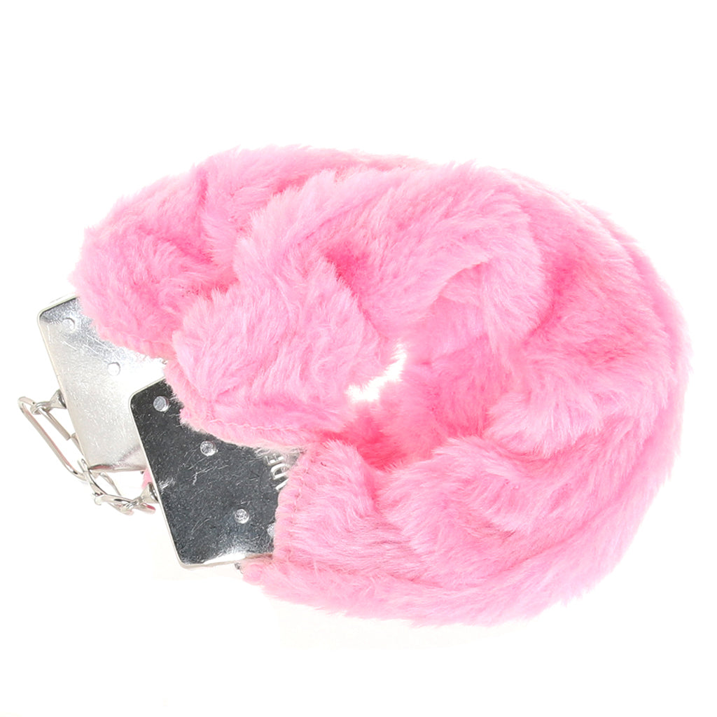 Playful Furry Cuffs with Keys in Pink Bondage and Fetish > Wrist and Ankle Cuffs