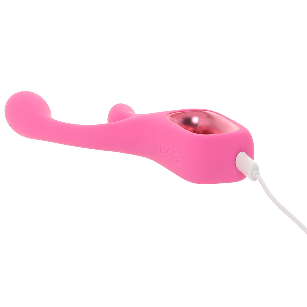 Pretty in Pink Velvet G-Spot Rabbit Vibe Vibrators > Rabbit Vibrators