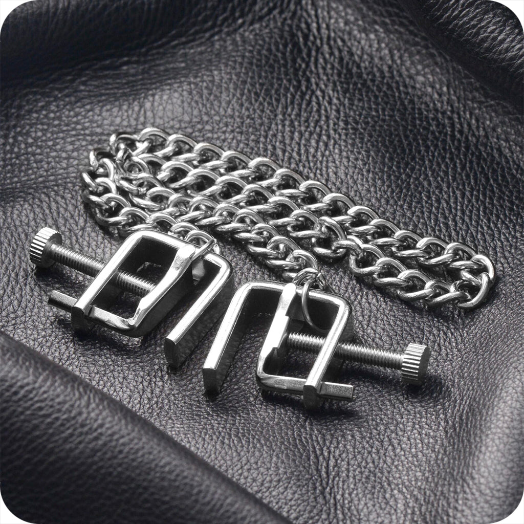 Master Series Pressure Vice Metal Nipple Clamps Bondage and Fetish > Nipple Stimulators & Clamps