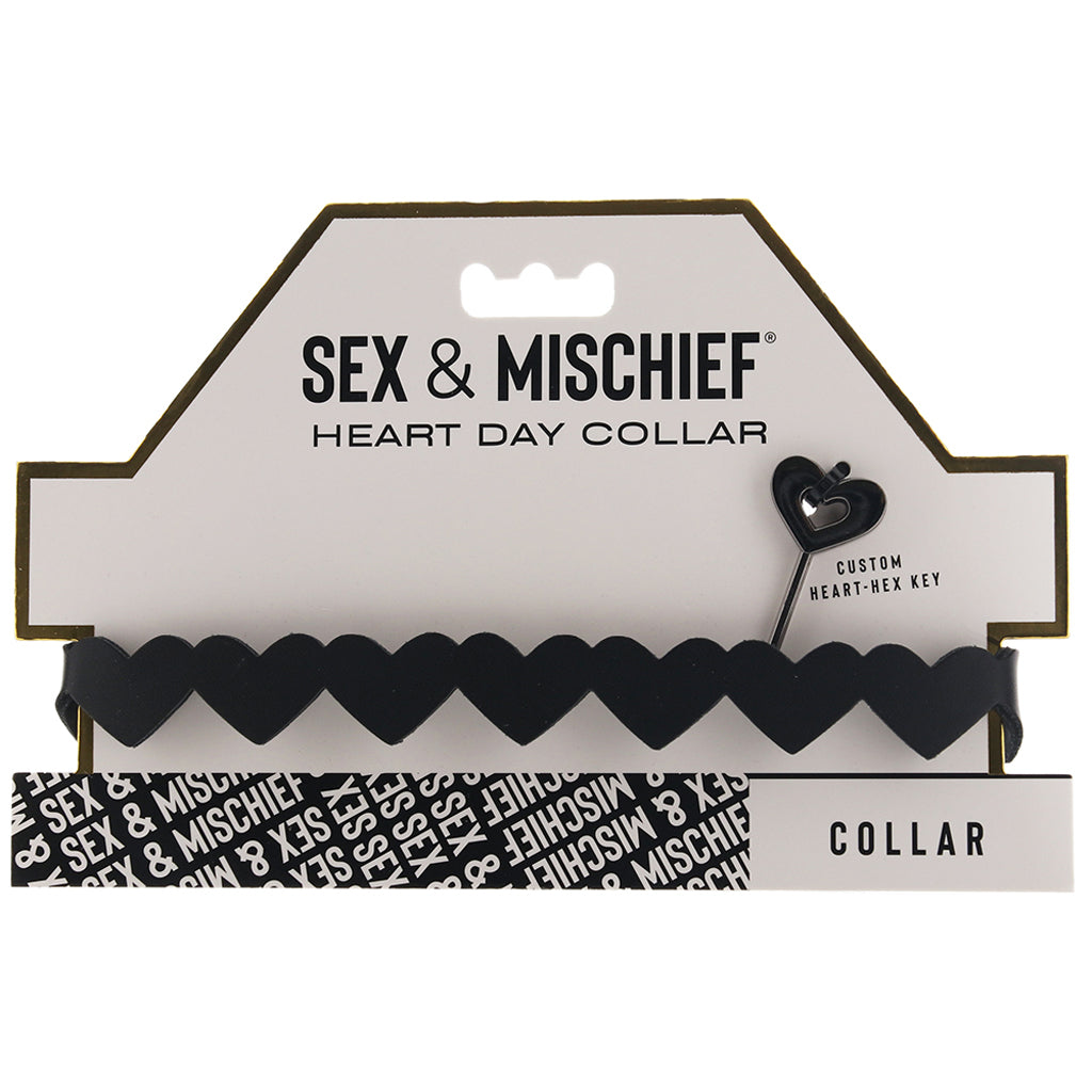 Sex & Mischief Heart Day Collar Bondage and Fetish > Leashes and Collars