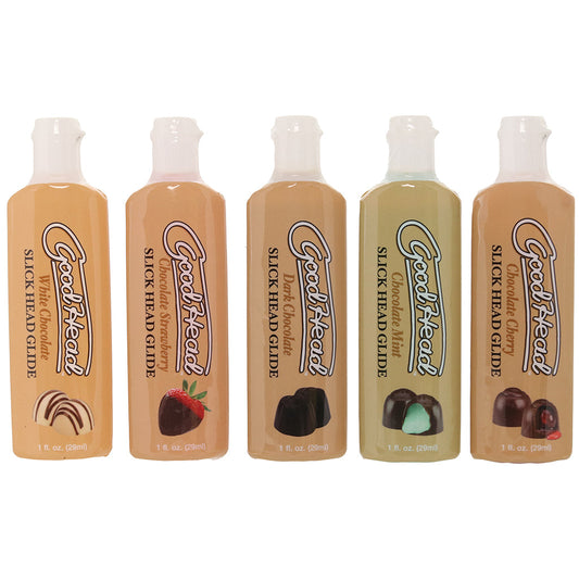 GoodHead Chocolates Slick Head Glide Pack Lubes and Lotions > Flavored Sex Lubes