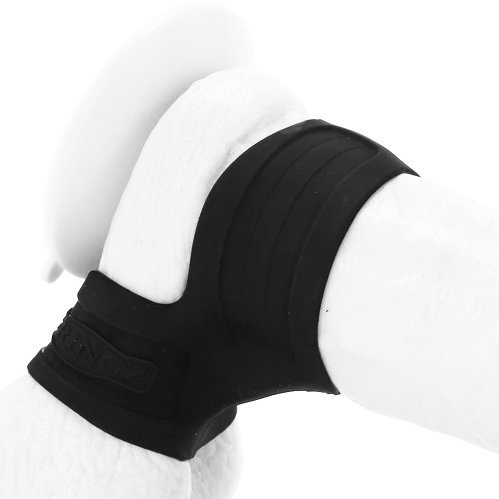 Mr. Big Cock Ring & Ball Stretcher in Black Cock Rings