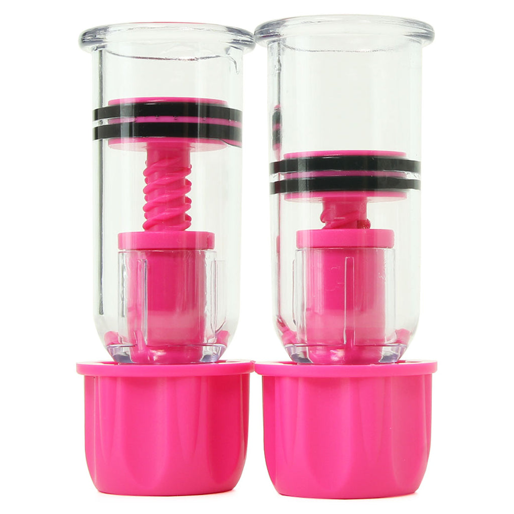nipple play Vacuum Twist Suckers in Pink Bondage and Fetish > Nipple Stimulators & Clamps