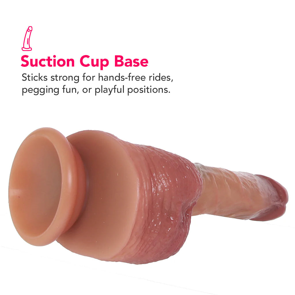Renaissance DaVinci 8 Inch Sliding Foreskin Dildo in Tan Dildo Sex Toys > Realistic Dildos