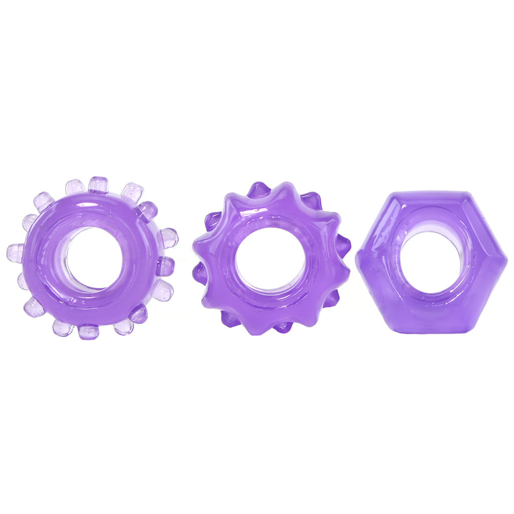 Reversible Cock Ring Set in Purple Cock Rings