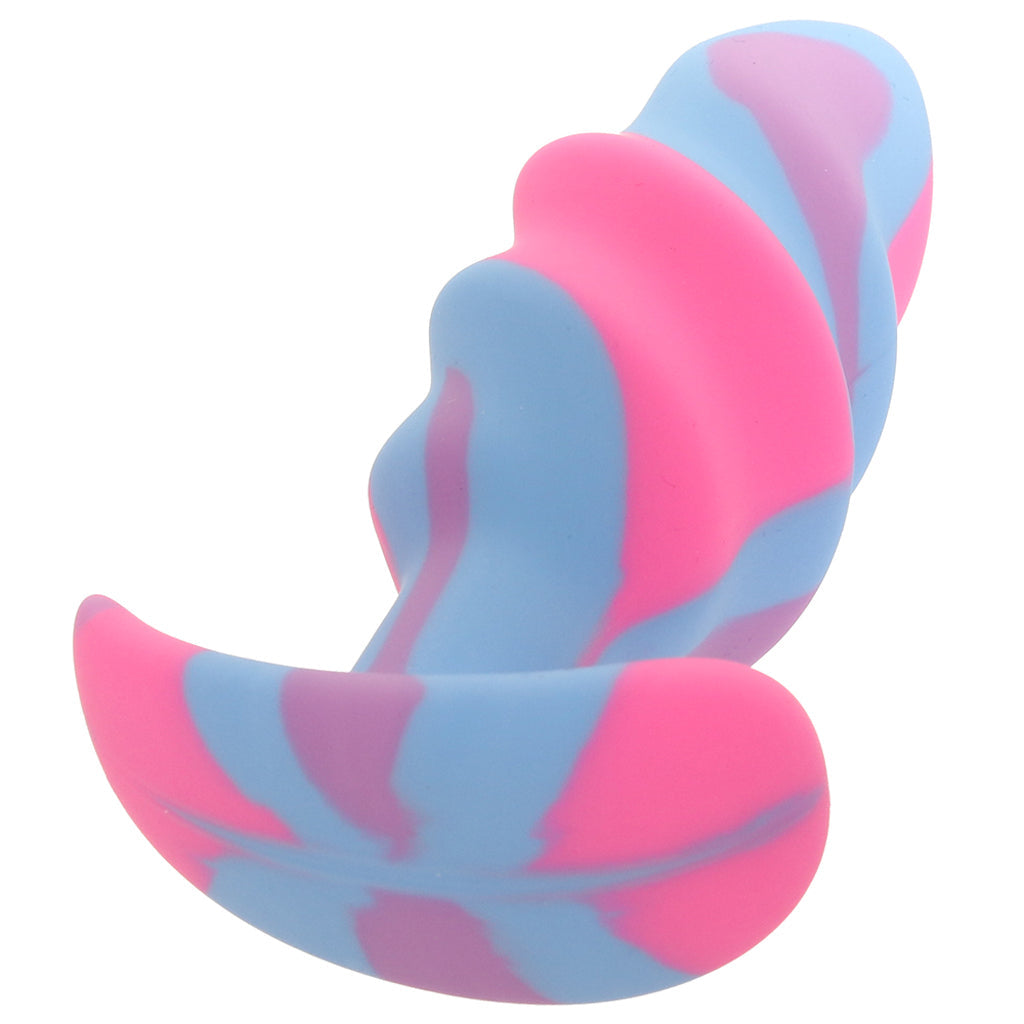 Creature Cocks Unicorn Swirl Silicone Butt Plug in Medium Anal Sex Toys > Butt Plugs