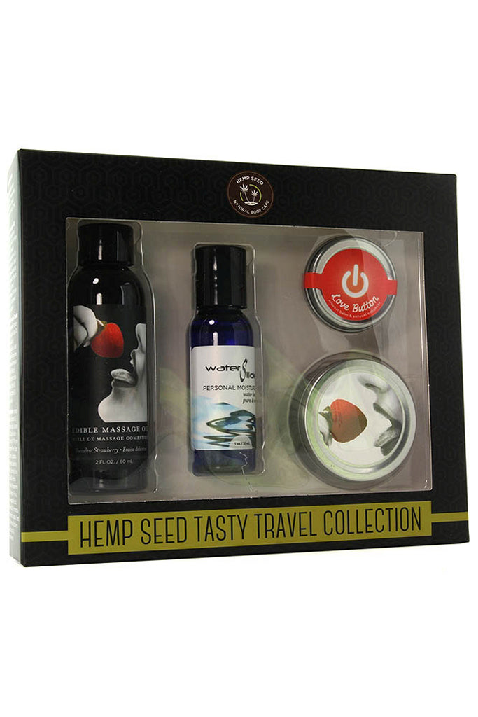Hemp Seed Tasty Travel Set in Strawberry Sensual Love > Massage