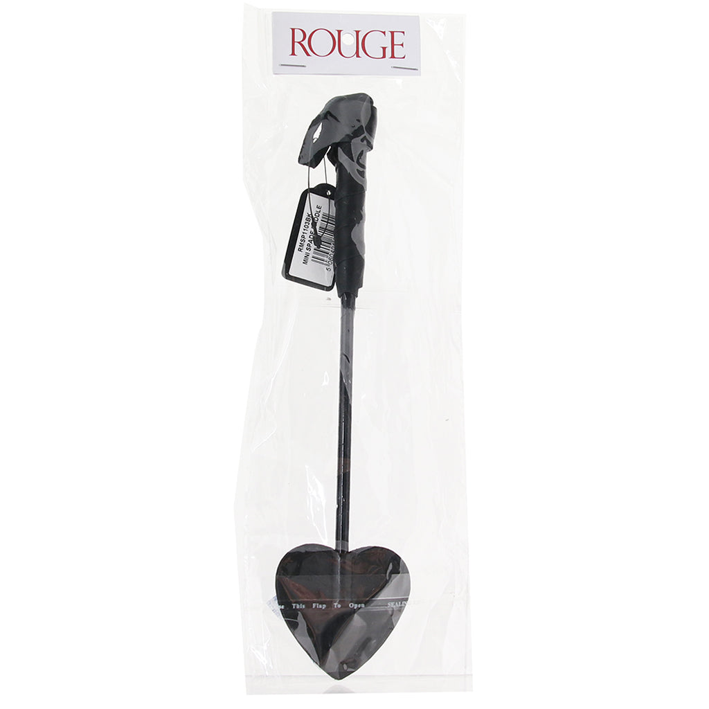 Leather Mini Spade Paddle in Black Bondage and Fetish > Whips and Crops