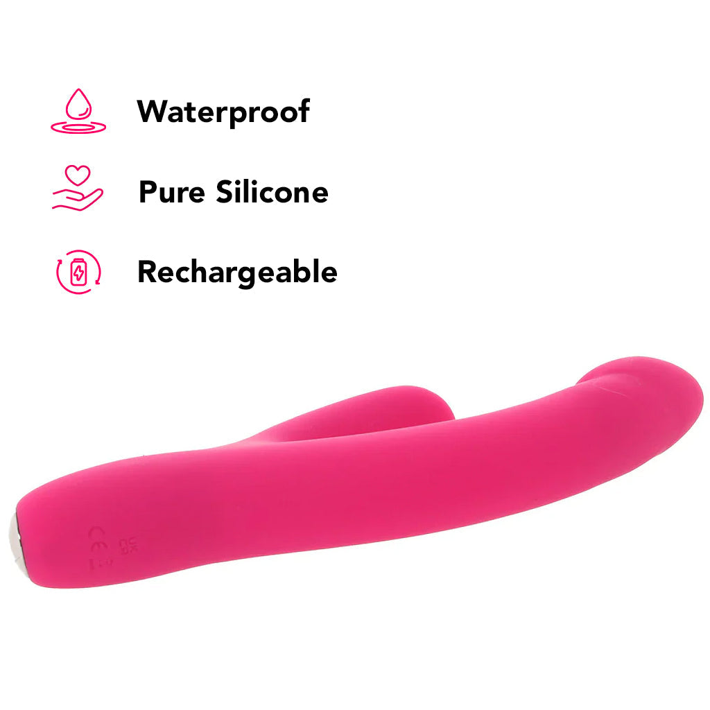 PinkCherry Realistic Slim Rabbit Vibe in Pink Vibrators > Rabbit Vibrators