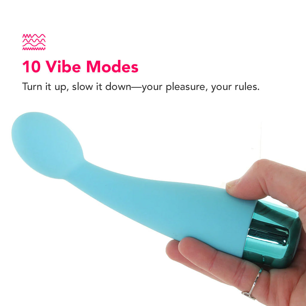 Eden Silicone Tulip Vibe in Teal Vibrators > G-Spot Vibrators