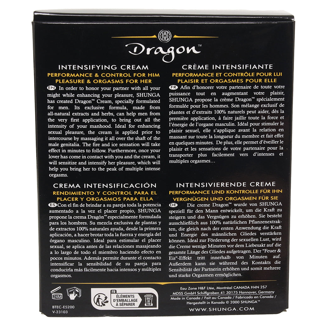 Dragon Intensifying Cream 2oz/60ml Lubes and Lotions > Sexual Stimulants