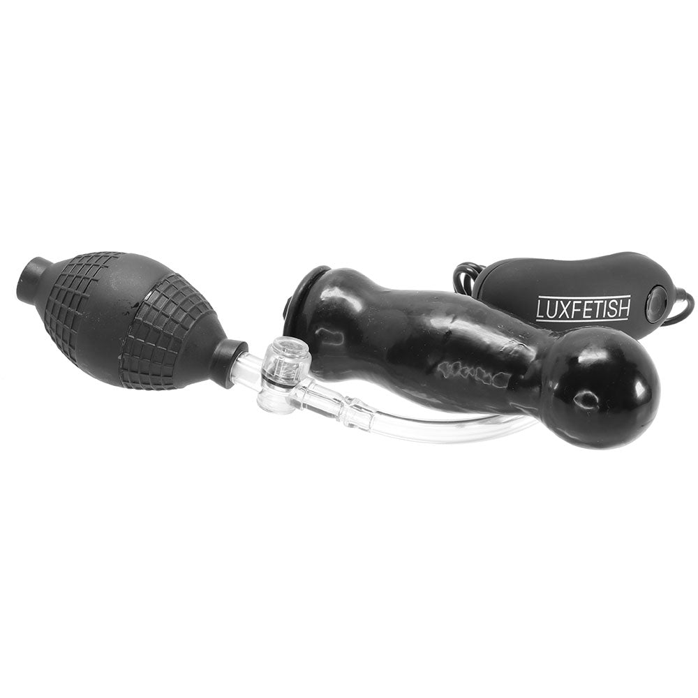 4.5 Inch Inflatable Vibrating Plug Anal Sex Toys > Butt Plugs