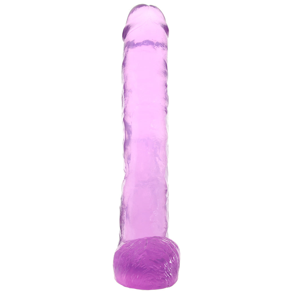 B Yours Plus Hefty n’ Hung 14 Inch Ballsy Dildo in Purple Dildo Sex Toys > Realistic Dildos