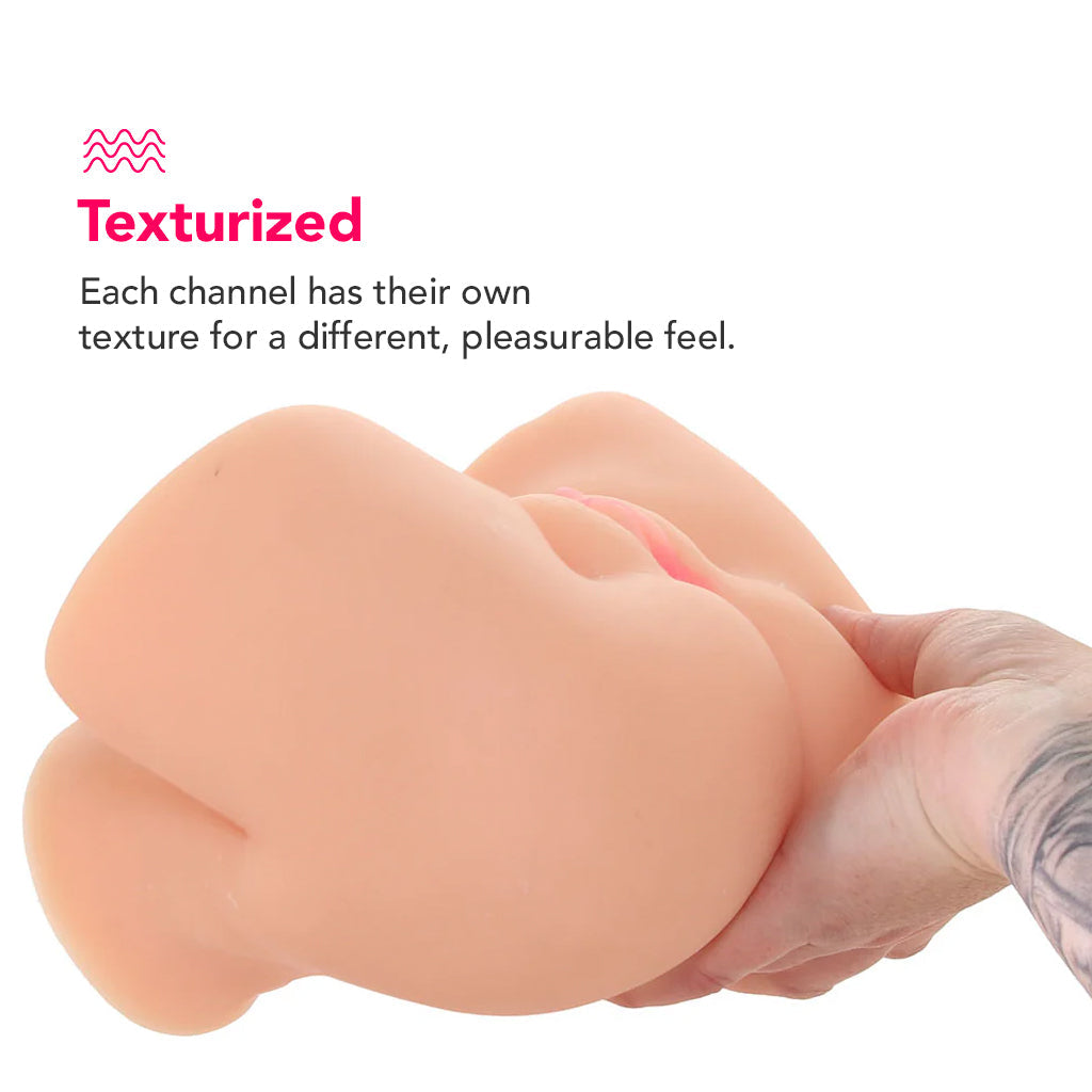 PDX Elite Shake That Ass Vibrating Masturbator in Light Male Masturbators > Realistic Butts