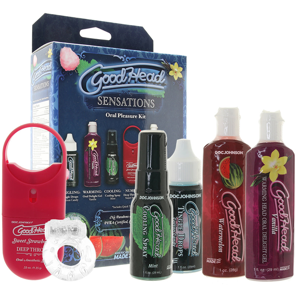 GoodHead Sensations Oral Pleasure Kit Lubes and Lotions > Flavored Sex Lubes