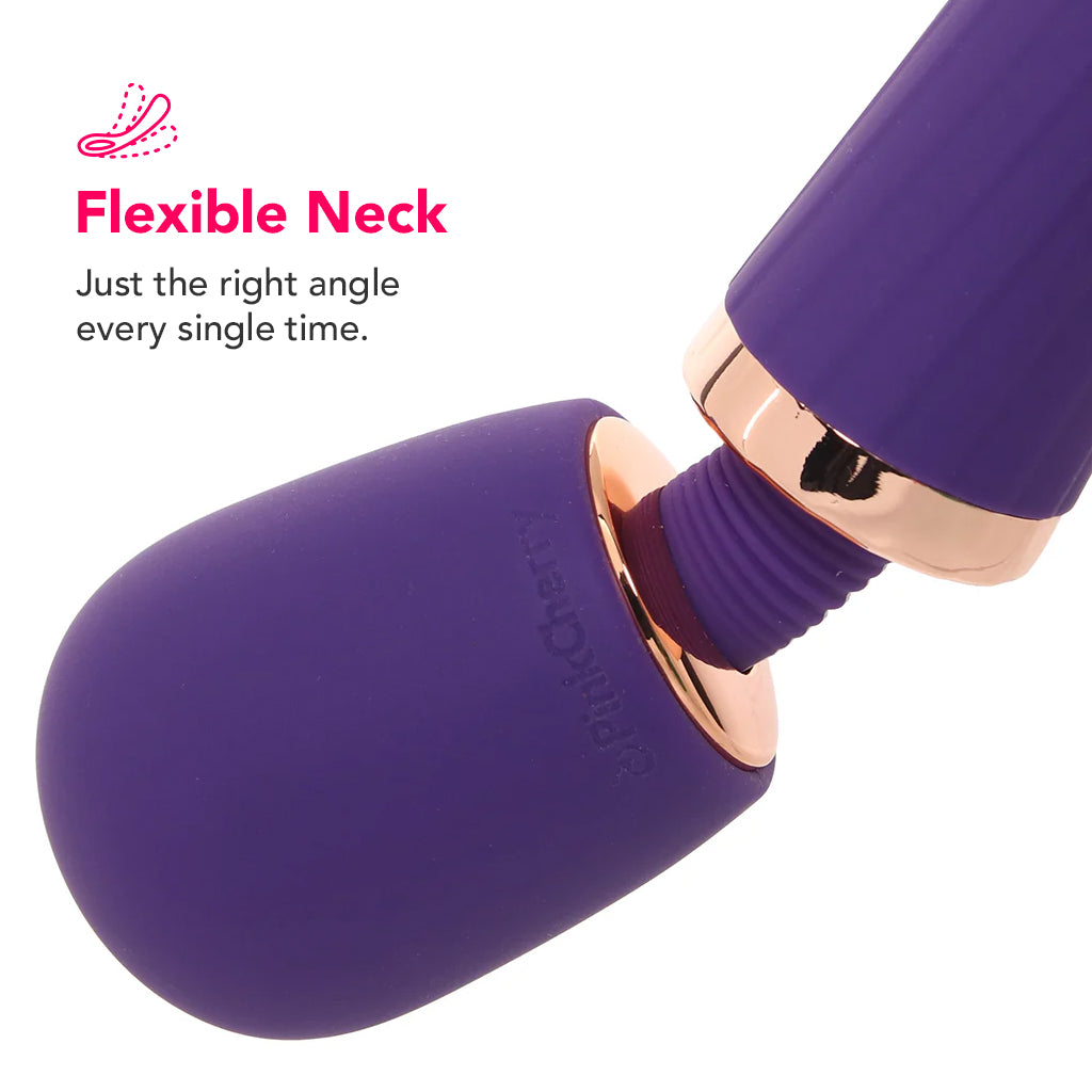 PinkCherry Luxury Slim Rechargeable Wand in Purple Vibrators > Wands