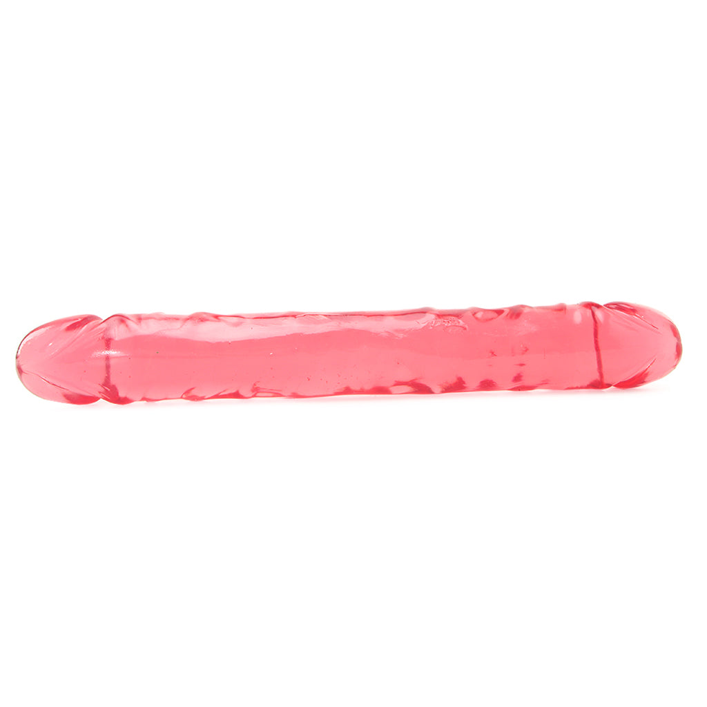 Crystal Jellies 12 Inch Double Dong in Pink Dildo Sex Toys > Double Ended Dildos