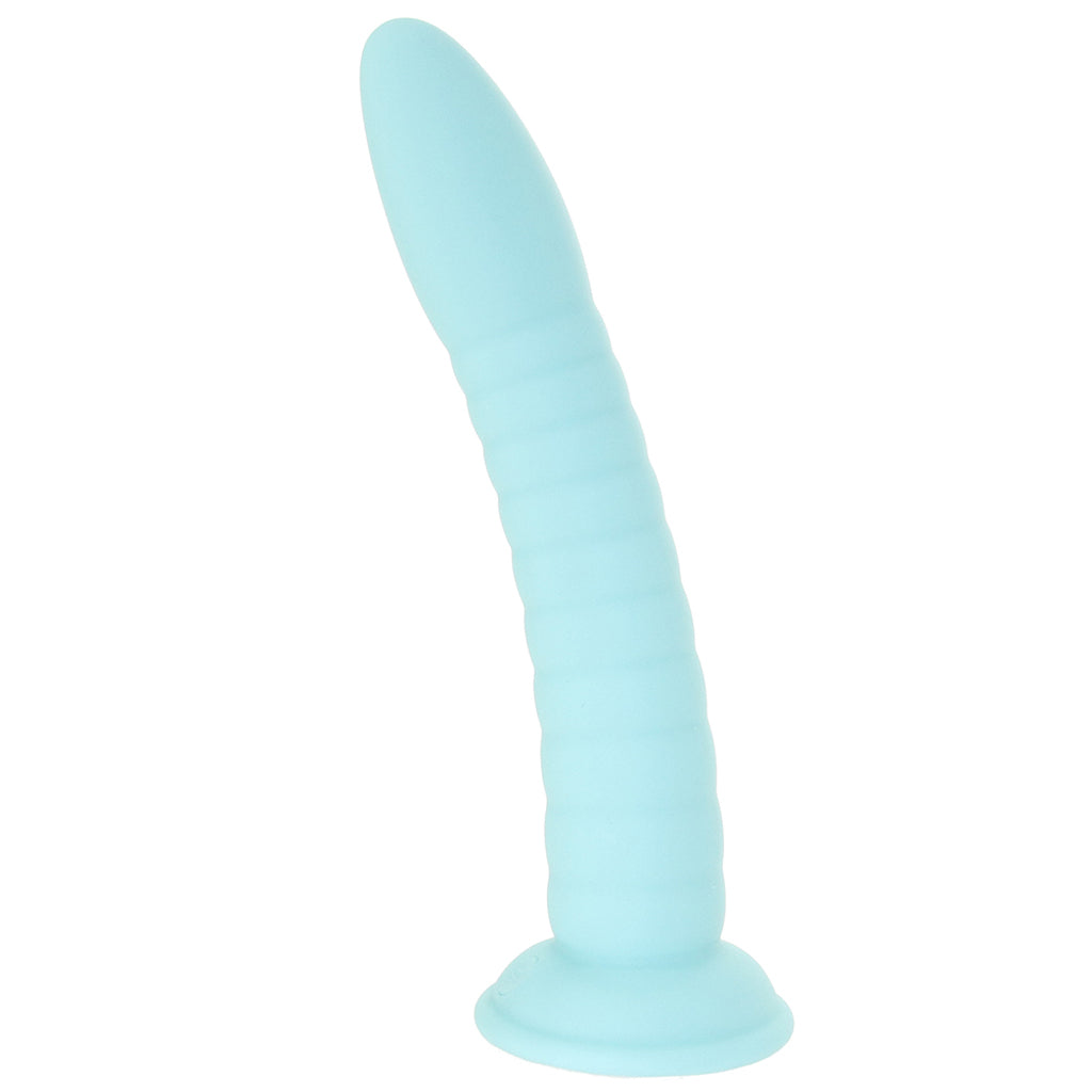 Dillio Platinum Wild Thing 7 Inch Dildo in Teal Dildo Sex Toys > G-Spot Dildos