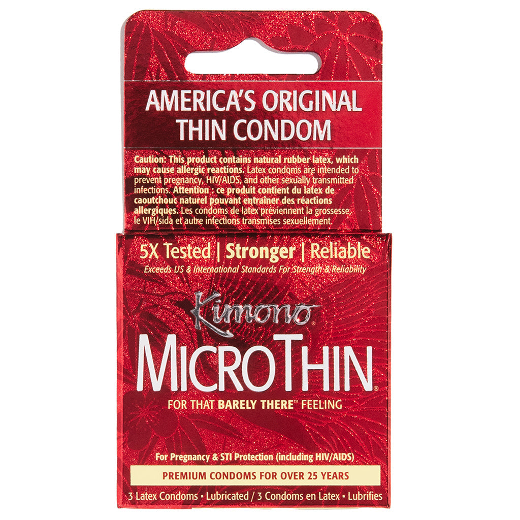 Kimono MicroThin Condoms in 3 Pack Condoms