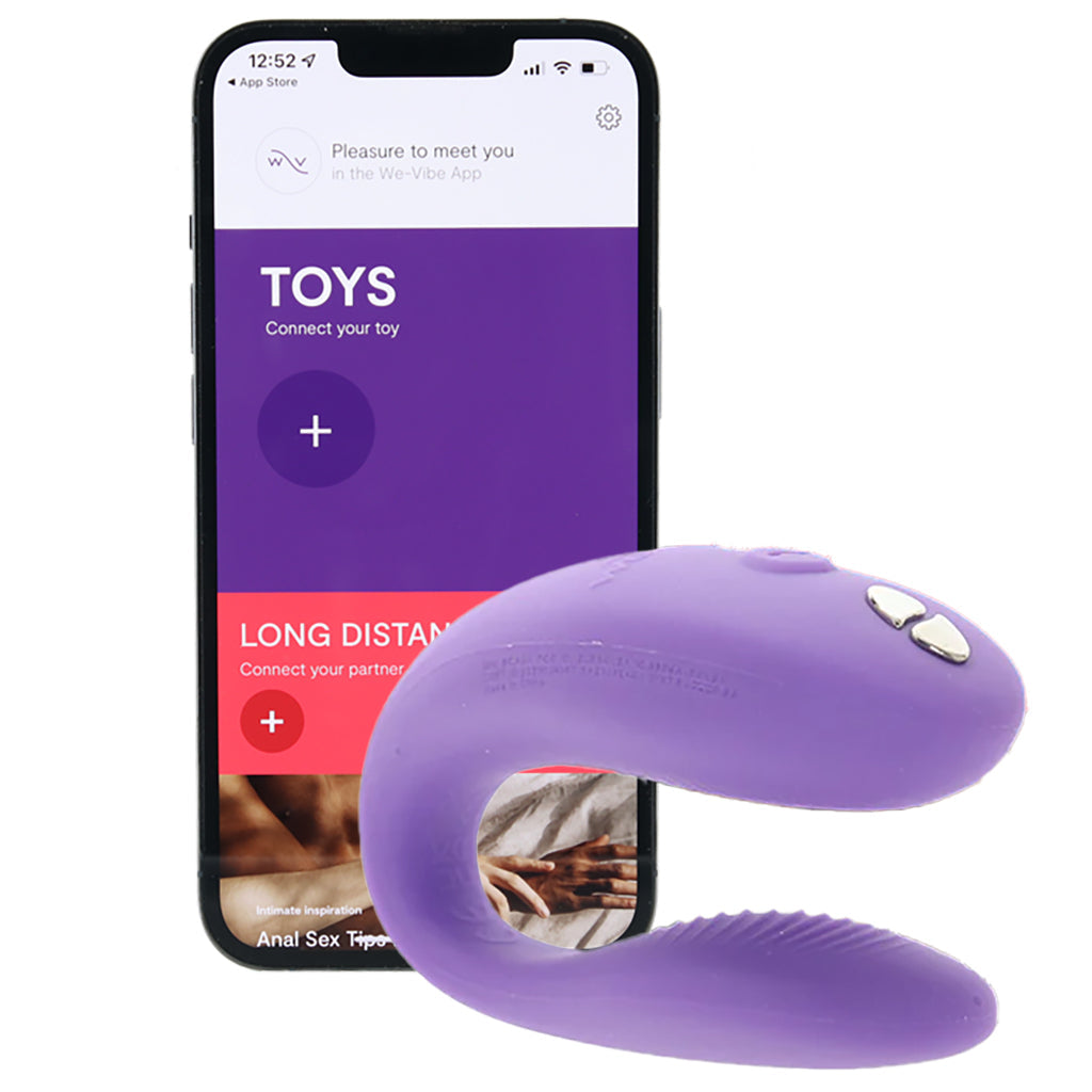 We-Vibe Sync Go Travel Couples Vibe in Purple Vibrators > G-Spot Vibrators