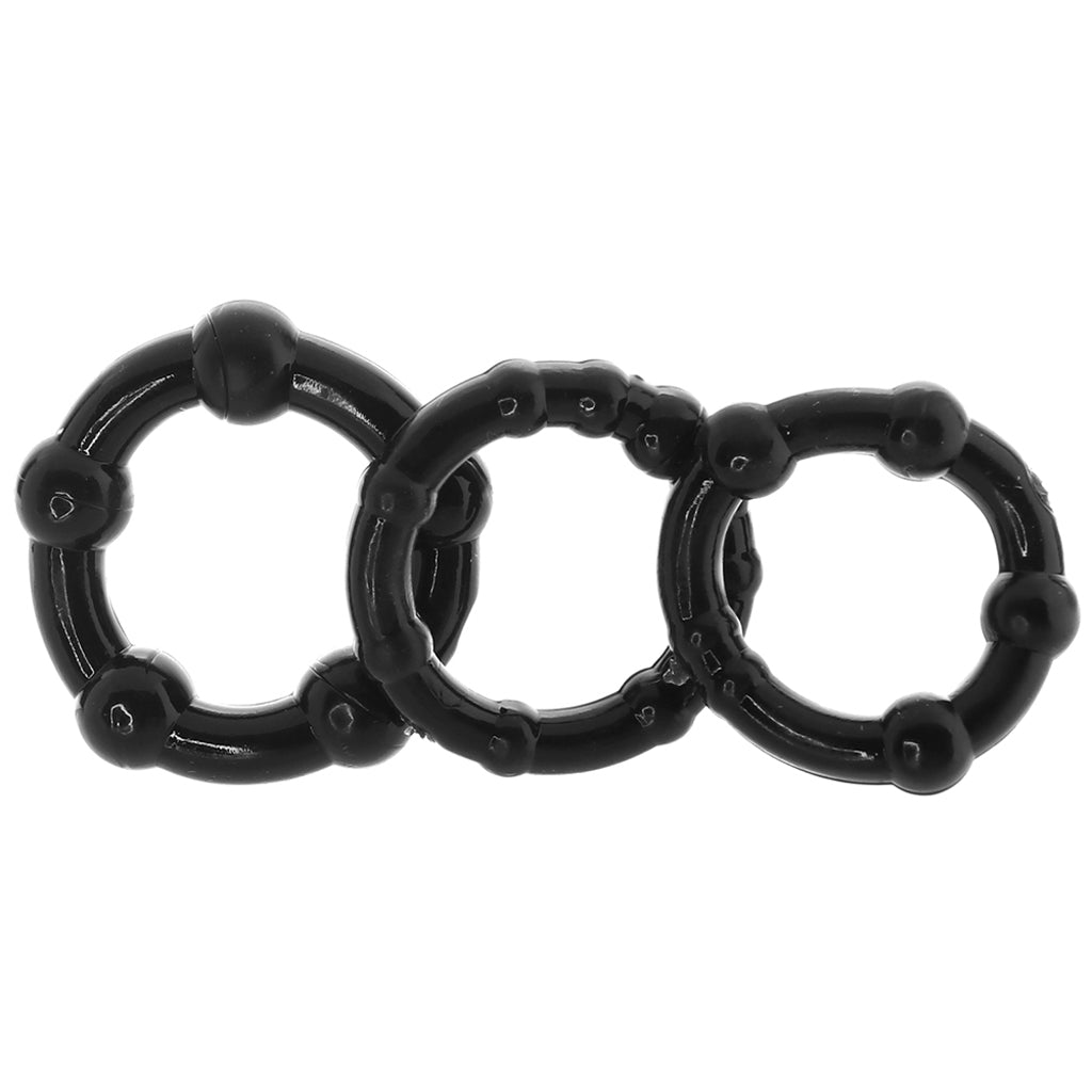 PinkCherry Cock Rings in Black Cock Rings